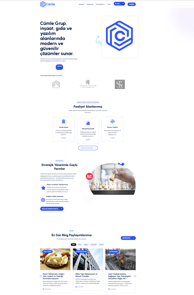 Yeni web sitemiz yayında!