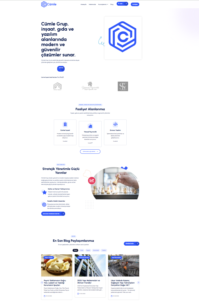 Yeni web sitemiz yayında!